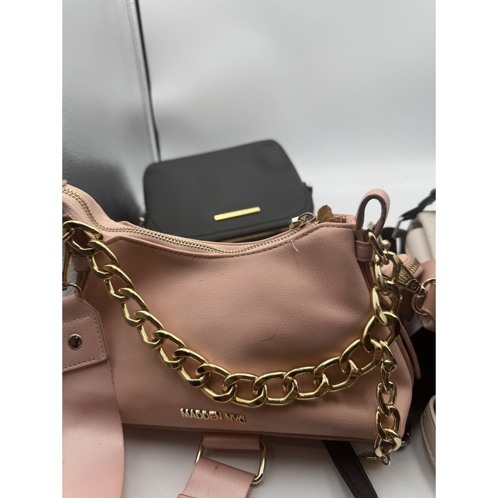 Lot of Steve‎ Madden Pink Hobo Crossbody Bag with Gold Chain  lot of 4 - Picture 14 of 16